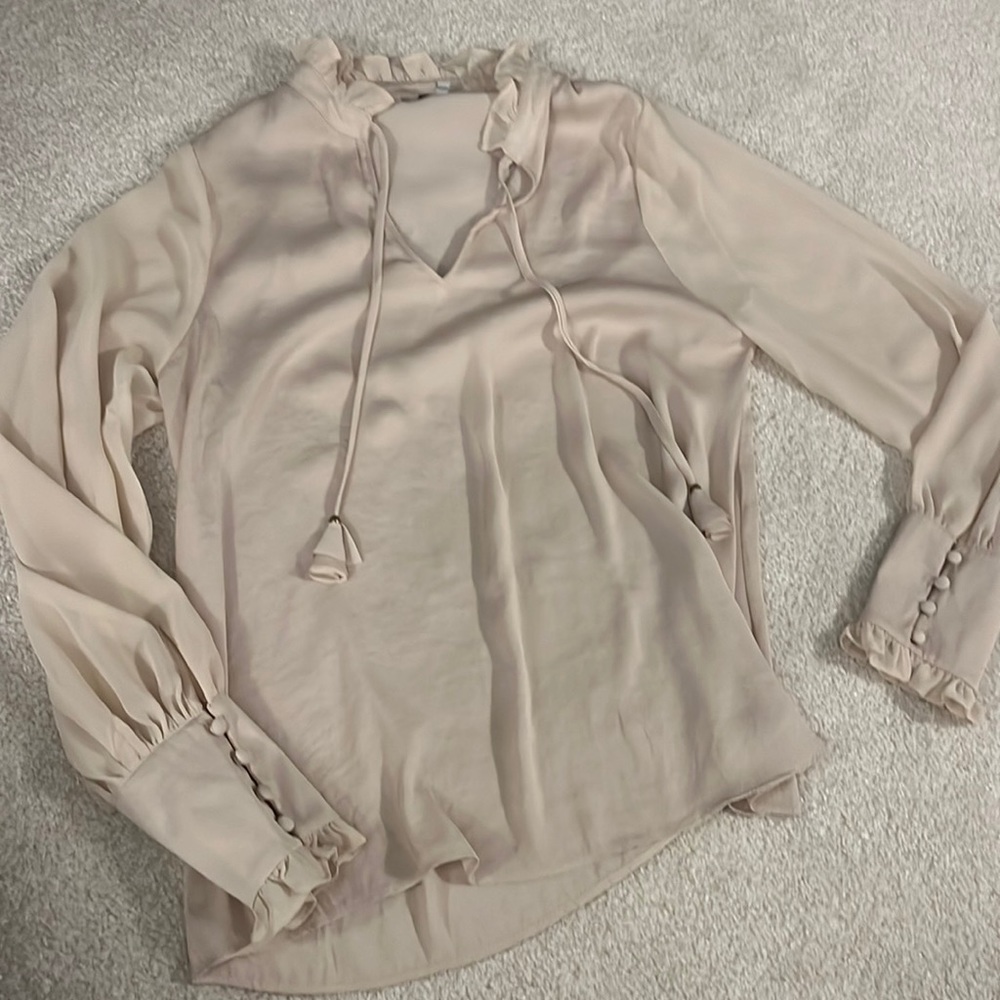 Cream naked zebra top, never been worn without tags
